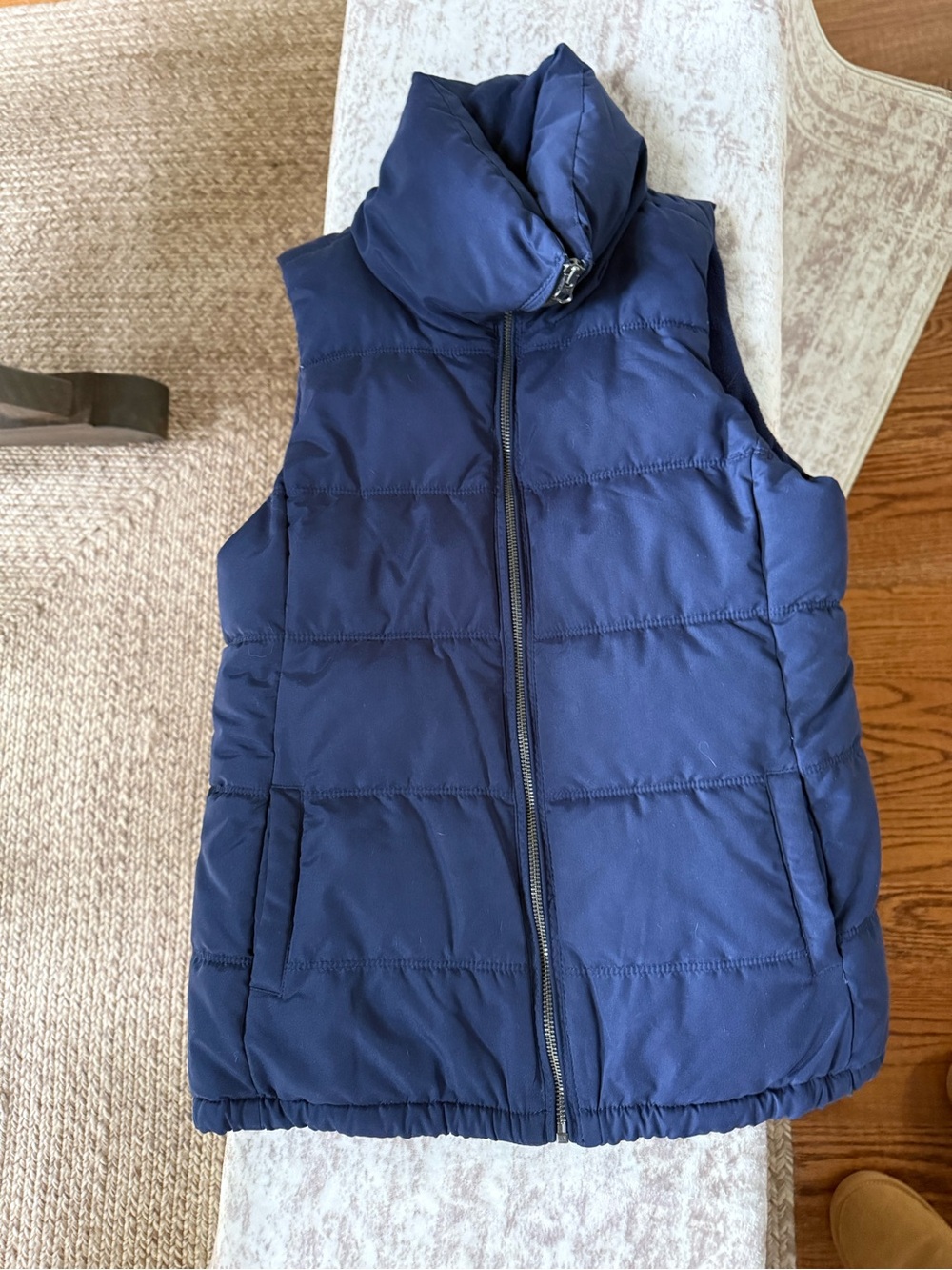Old Navy Navy Blue Quilted Puffer Vest
